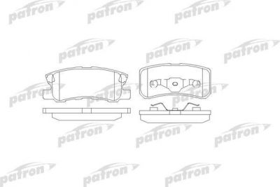 PATRON Колодки тормозные дисковые задн MITSUBISHI: GRANDIS 04-, PAJERO CLASSIC 02-, PAJERO II 90-00, PAJERO II Вездеход открытый 90-00, PAJERO III 00-, PAJERO IV 07-, PAJERO SPORT (PBP1604)