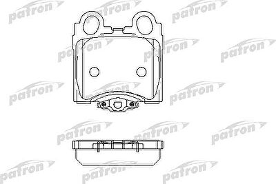 Patron PBP1610 комплект тормозных колодок, дисковый тормоз на LEXUS IS I (JCE1_, GXE1_)