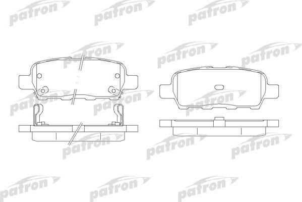 Patron PBP1693 комплект тормозных колодок, дисковый тормоз на RENAULT KOLEOS (HY_)