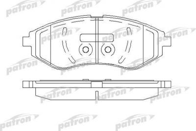 PATRON Колодки тормозные дисковые передн CHEVROLET: AVEO седан 05-, KALOS 05-, KALOS седан 05-, DAEWOO: KALOS 02- (PBP1699)