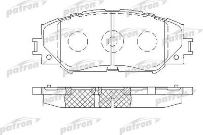 Patron PBP1891 комплект тормозных колодок, дисковый тормоз на TOYOTA COROLLA седан (E15_)