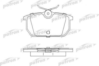 PATRON Колодки тормозные дисковые задн ALFA ROMEO: 145 94-99, 146 94-01, 155 92-97, 33 86-89, 33 90-94, 33 Sport Wagon 90-94, GTV 95-, SPIDER 95-05, FIAT: BARCHETTA 95-, COUPE 93- (PBP409)