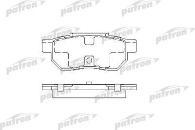 Patron PBP472 комплект тормозных колодок, дисковый тормоз на HONDA ACCORD III (CA)