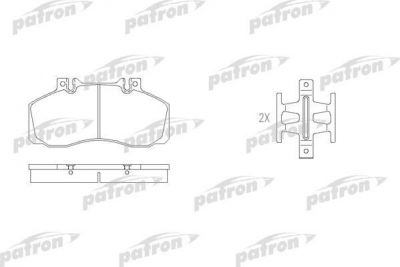 PATRON Колодки тормозные дисковые передн MERCEDES-BENZ: T2/LN1 86-94, VARIO 96- (PBP501)