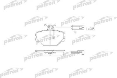 PATRON Колодки тормозные дисковые передн FIAT: PANDA 85-04, PANDA 03-, PANDA Van 92-04, TEMPRA 90-96, TIPO 87-95, UNO 85-93, LANCIA: DEDRA 89-94 (PBP524)