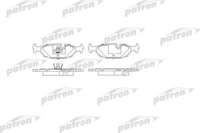 Patron PBP562 комплект тормозных колодок, дисковый тормоз на SAAB 9000