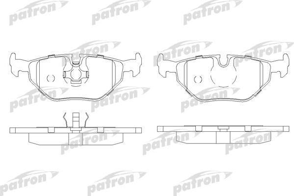 PATRON Колодки тормозные дисковые задн : 3 86-92, 3 94-98, 3 кабрио 88-91, (PBP578)