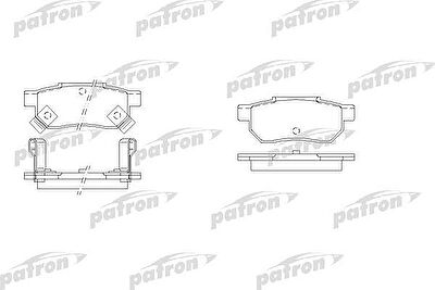 Patron PBP621 комплект тормозных колодок, дисковый тормоз на HONDA CONCERTO (HW, MA)