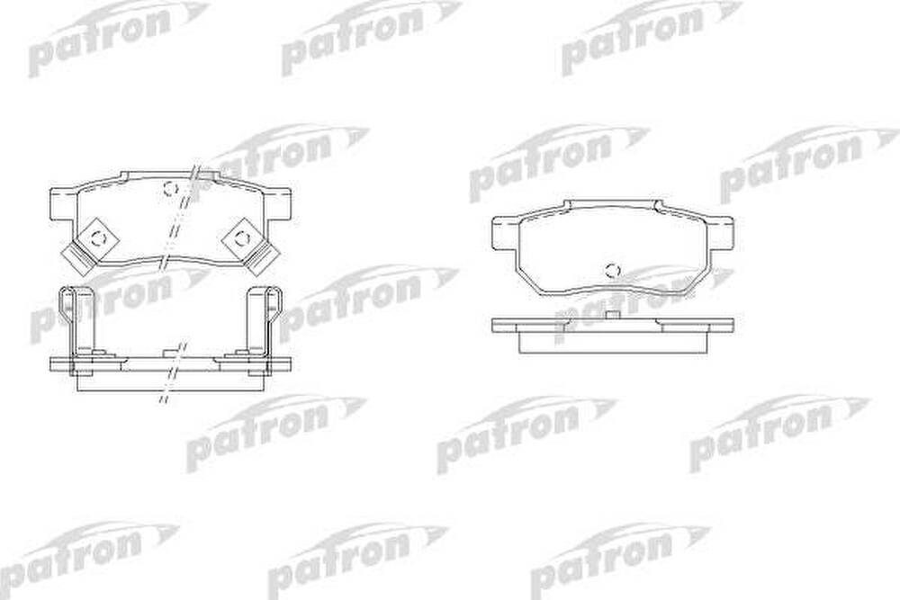 Patron PBP621 комплект тормозных колодок, дисковый тормоз на HONDA CONCERTO (HW, MA)