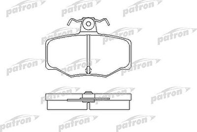 PATRON Колодки тормозные дисковые задн NISSAN: ALMERA II 00-, ALMERA II Hatchback 00-, ALMERA TINO 00-, PRIMERA 90-96, PRIMERA 96-01, PRIMERA Hatchback 90-96, PRIMERA Hatchback 96 (PBP707)