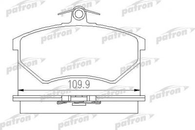 Patron PBP774 комплект тормозных колодок, дисковый тормоз на VW PASSAT Variant (3A5, 35I)