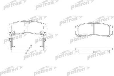 Patron PBP803 комплект тормозных колодок, дисковый тормоз на HYUNDAI SANTAMO