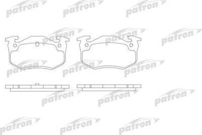 Patron PBP877 комплект тормозных колодок, дисковый тормоз на RENAULT CLIO I (B/C57_, 5/357_)