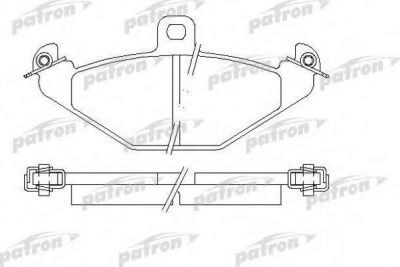 PATRON Колодки тормозные дисковые задн CHRYSLER: VIPER 92-, VIPER Convertible 92-, RENAULT: 21 89-94, 21 седан 86-94, 21 универсал 86-94, ESPACE III 96-02, LAGUNA 93-01, LAGUNA Gr (PBP878)