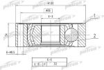 Patron PCV1787 шарнирный комплект, приводной вал на VW GOLF IV (1J1)