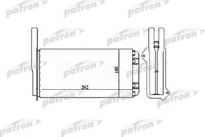 PATRON Радиатор отопителя FORD: ESCOR 1.3-1.8TD, 90-01 (PRS2034)