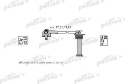 PATRON Комплект проводов зажигания FORD: ESCORT CLASSIC 98-00, ESCORT CLASSIC Turnier 99-00,ESCORT V 90-92, ESCORT VII 95-98,FIESTA III 89-97, MONDEO I 93-96,MONDEO II 96-00 (PSCI2005)