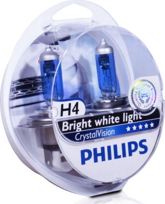 PHILIPS Лампа PHILIPS Н4+W5W Crystal Vision компл.(12342CV) H4 55/60W Crystal Vision (12342CVSM)