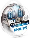 PHILIPS Лампы H4+W5W 12V P43t Crystal Vision PHILIPS (2шт.) (48981428)
