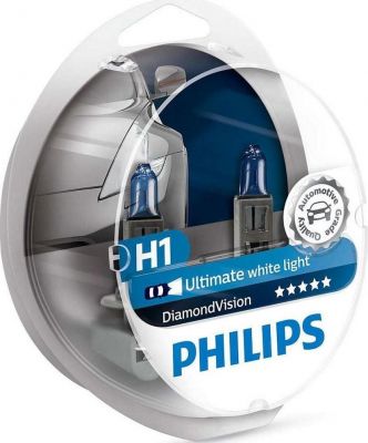 PHILIPS Лампы H1 12V 55W P14,5s Diamond Vision PHILIPS (2шт.) (69742428)