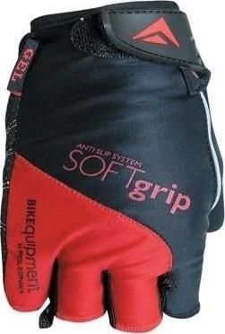 Велоперчатки Polednik SOFT GRIP NEW р. 11 XL красные, эластичный верх, прорезиненная ладошка