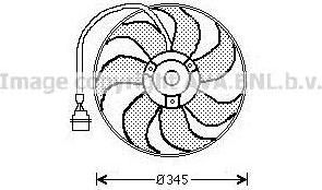 Prasco AI7509 вентилятор, охлаждение двигателя на VW GOLF IV (1J1)