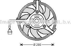 Prasco AI7510 вентилятор, охлаждение двигателя на AUDI A6 Avant (4B5, C5)