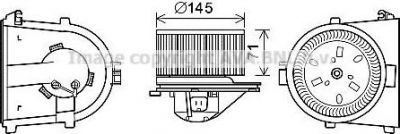Prasco AI8376 электродвигатель, вентиляция салона на AUDI A4 Avant (8D5, B5)