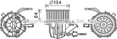 Prasco AI8392 электродвигатель, вентиляция салона на AUDI A4 Avant (8K5, B8)