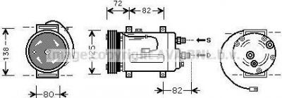 Prasco AIAK178 компрессор, кондиционер на AUDI A6 Avant (4B5, C5)