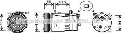 Prasco AIK003 компрессор, кондиционер на VW GOLF IV (1J1)