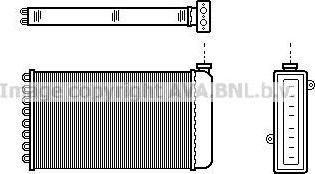 Prasco AU6057 теплообменник, отопление салона на AUSTIN MONTEGO (XE)