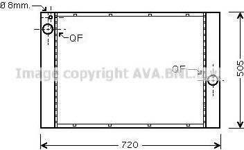 Prasco BW2372 радиатор, охлаждение двигателя на 5 (E60)