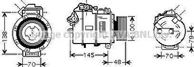 Prasco BWK328 компрессор, кондиционер на 3 кабрио (E93)