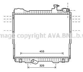 Prasco DN2348 радиатор, охлаждение двигателя на NISSAN CABSTAR