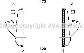 Prasco DN4408 интеркулер на NISSAN CABSTAR