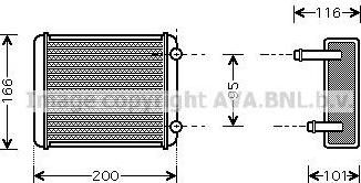 Prasco DN6225 теплообменник, отопление салона на NISSAN VANETTE CARGO фургон (HC 23)