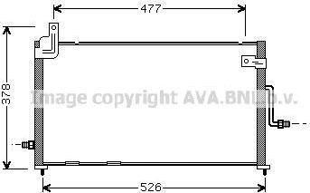 Prasco DW5044 конденсатор, кондиционер на DAEWOO MATIZ (KLYA)