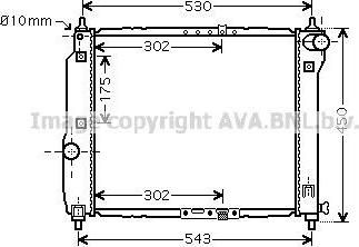 Prasco DWA2066 радиатор, охлаждение двигателя на CHEVROLET AVEO Наклонная задняя часть (T200)