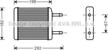 Prasco DWA6024 теплообменник, отопление салона на DAEWOO MATIZ (KLYA)