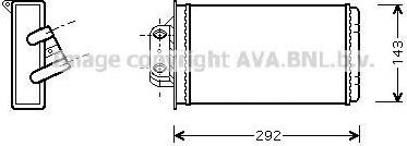 Prasco FT6273 теплообменник, отопление салона на FIAT PALIO Weekend (178DX)