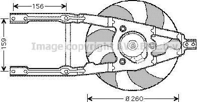 Prasco FT7543 вентилятор, охлаждение двигателя на FIAT CINQUECENTO (170)