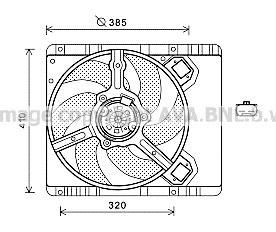 Prasco FT7577 вентилятор, охлаждение двигателя на FIAT MULTIPLA (186)