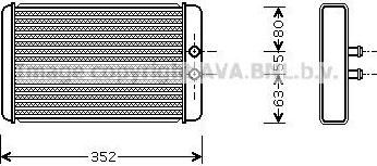 Prasco FTA6265 теплообменник, отопление салона на FIAT DUCATO фургон (230L)
