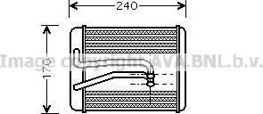 Prasco HY6119 теплообменник, отопление салона на HYUNDAI SONATA IV (EF)