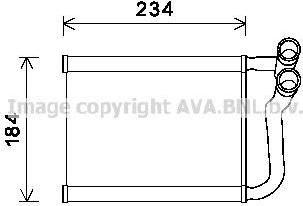 Prasco HY6253 теплообменник, отопление салона на HYUNDAI ACCENT III седан (MC)