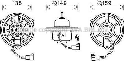 Prasco HY8415 электродвигатель, вентиляция салона на HYUNDAI ACCENT I (X-3)