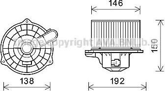 Prasco HY8554 электродвигатель, вентиляция салона на HYUNDAI ACCENT II седан (LC)