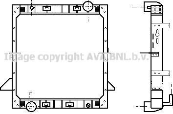 Prasco IV2008 радиатор, охлаждение двигателя на IVECO EuroStar