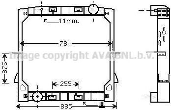 Prasco IV2070 радиатор, охлаждение двигателя на IVECO EuroTrakker